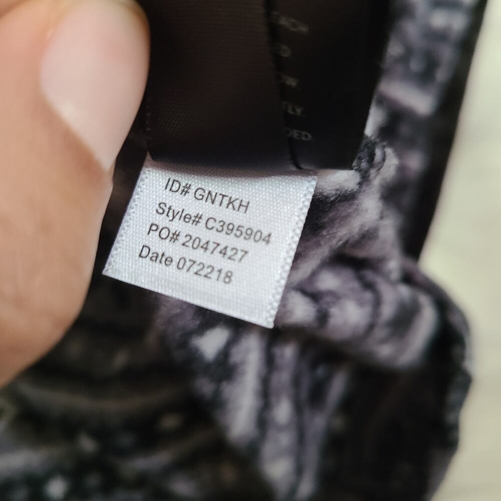 Simply Vera Wang Gray Soft‎ Fair Isle Winter Snowflake Pajama Hoodie Medium - Picture 6 of 12